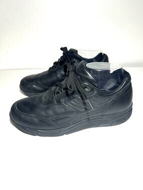 SAS Women's EUC Black Leather Tour II Gravity Walking Travel Sneaker Shoe 7.5 M
